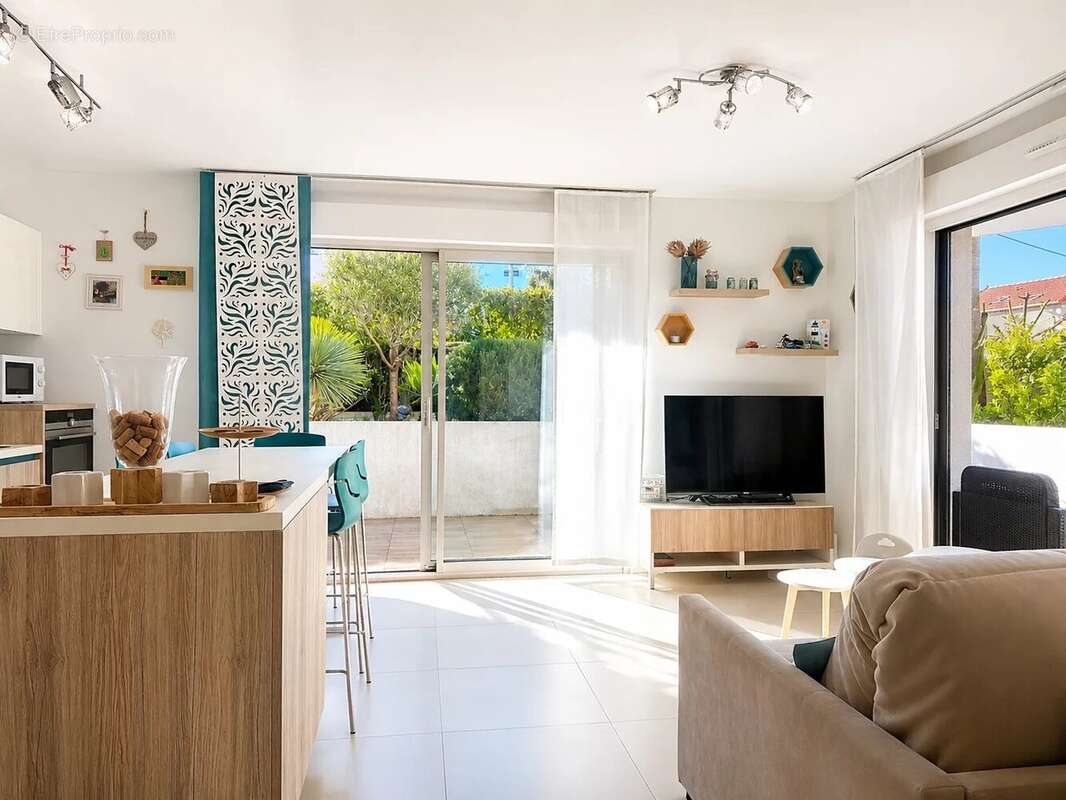 Appartement 2 pieces en rdj - residence recente  - antibes - photo 2