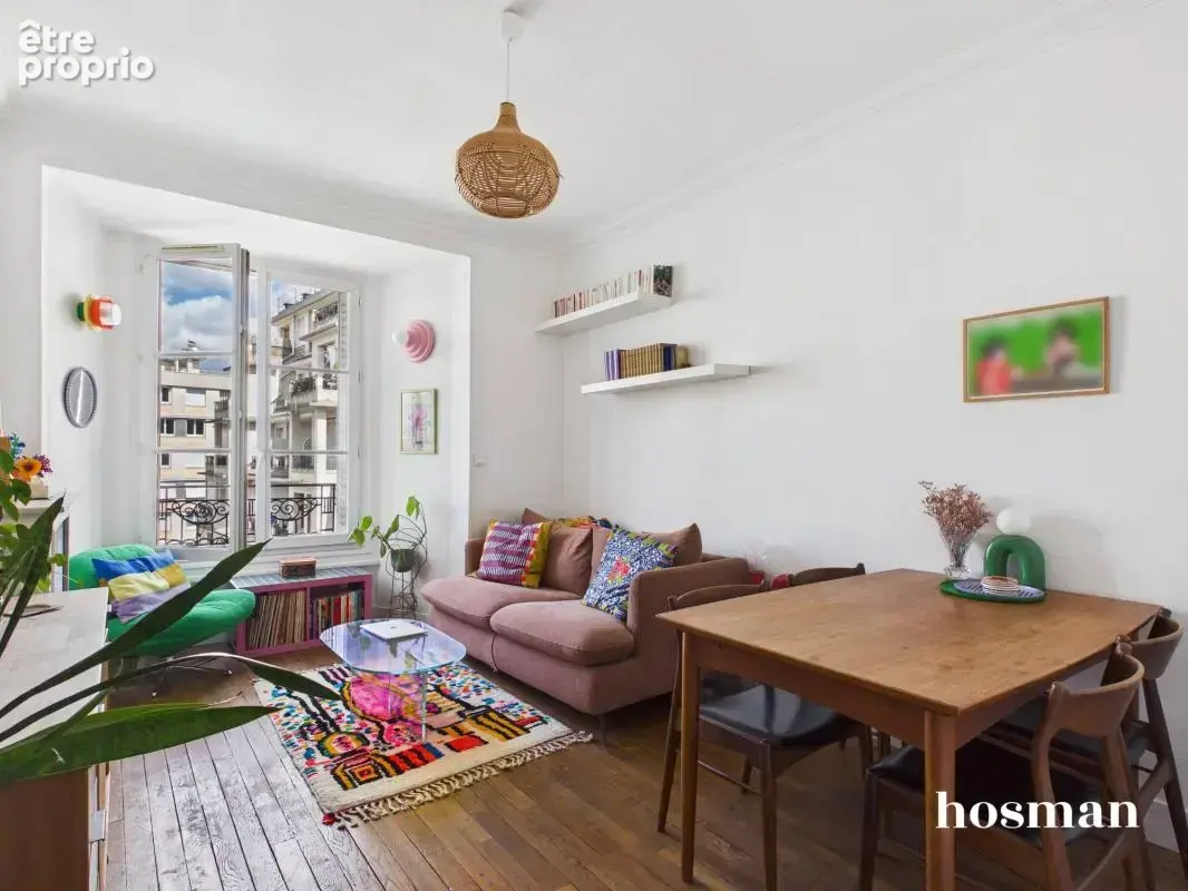 Paris 18ᵉ – 2 pièces avec ascenseur  37 m²  5ᵉ étage  calme & lumineux  cave - photo 5