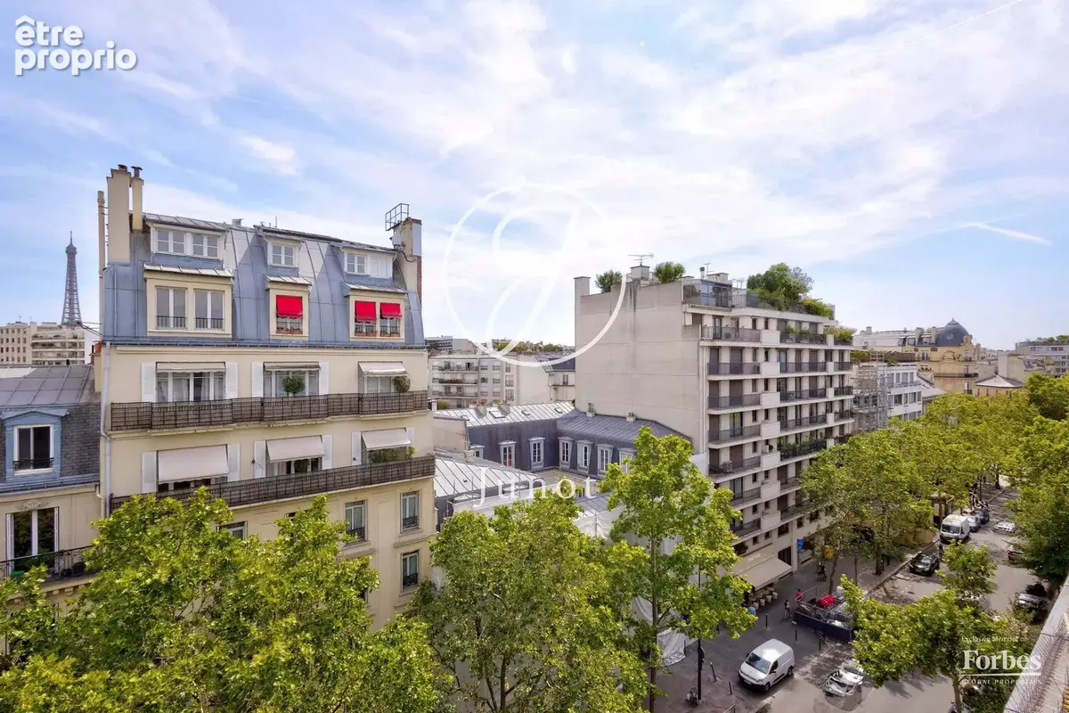 Paris 16e - VICTOR-HUGO - Appartement - 4 pièces - 124,10m² Carrez - 3 chambres - Dernier étage - Exposé sud-est - Vue tour Eiff - photo 5