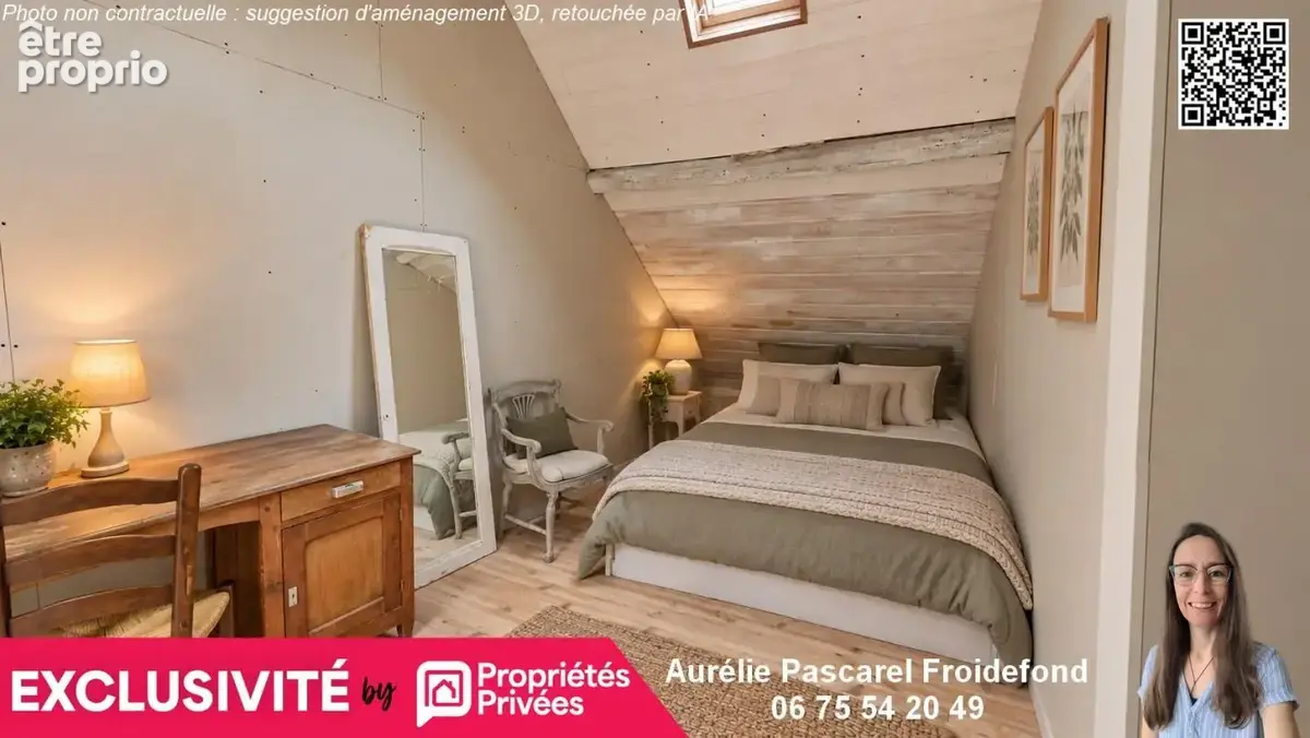 98 990 euros - voutezac (19130) - maison de village t4 d'environ 72m2, 3 chambres, avec cave et terrasse sur terrain de 205m² - photo 13