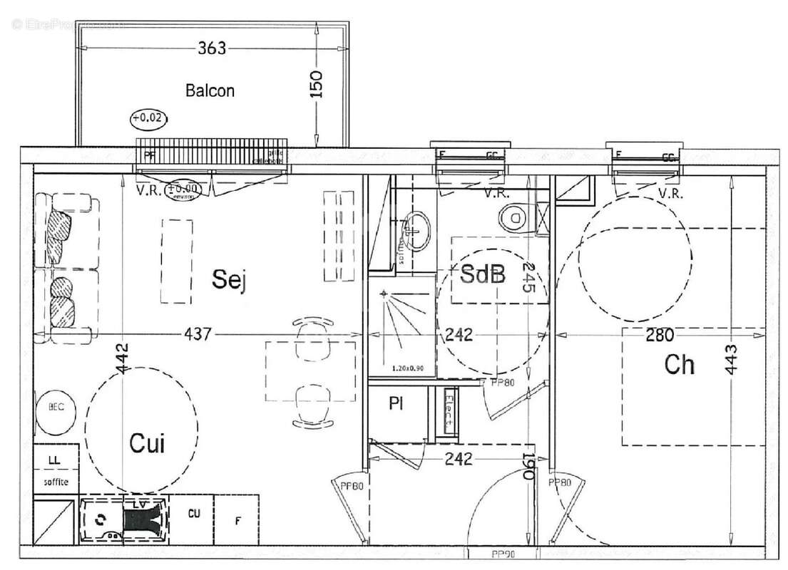 Appartement à DEAUVILLE