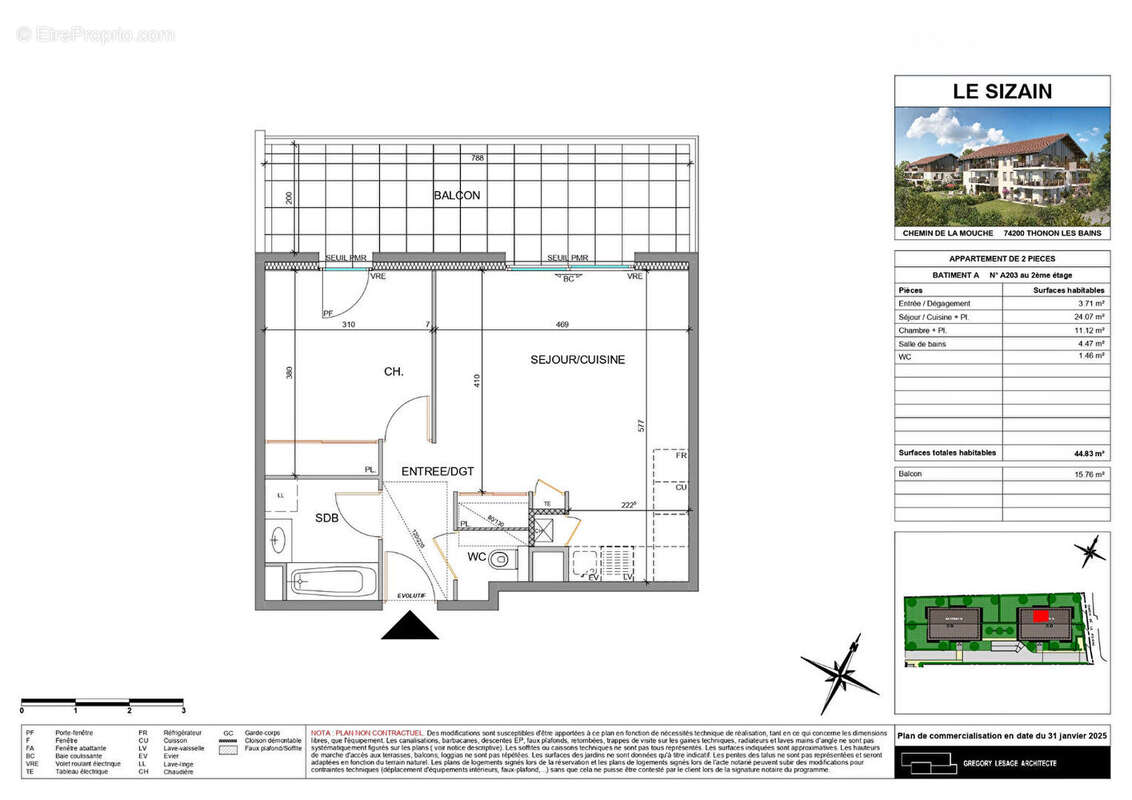 Appartement à THONON-LES-BAINS