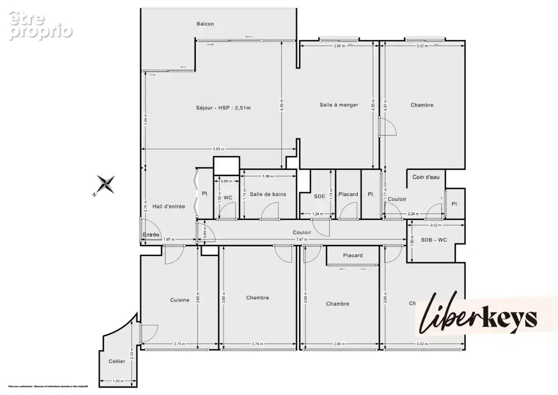 Appartement 6 pièces de 119m² avec balcon  square des Marronniers  Bailly - photo 10