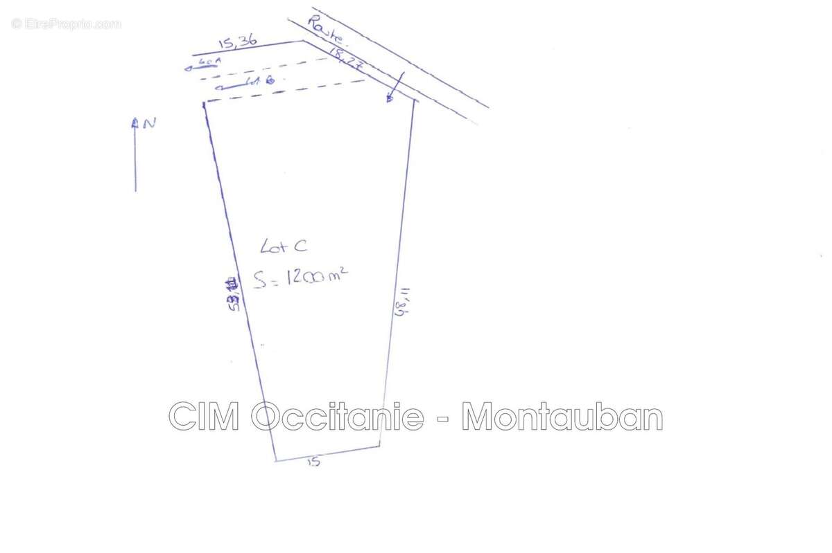 Terrain à LA SALVETAT-BELMONTET