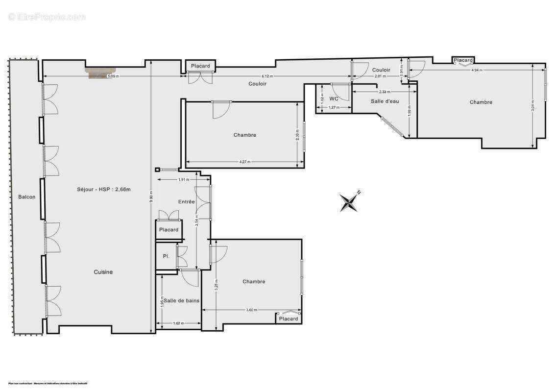 Appartement à PARIS-18E
