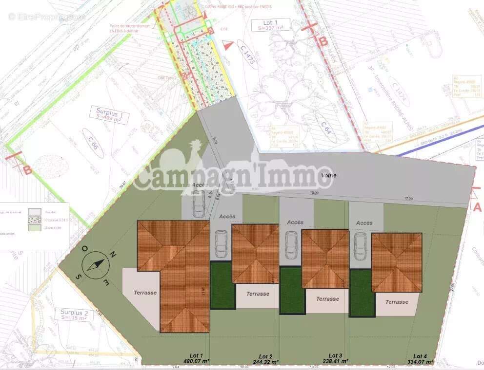 Terrain à SAINT-ROMAIN-DE-POPEY