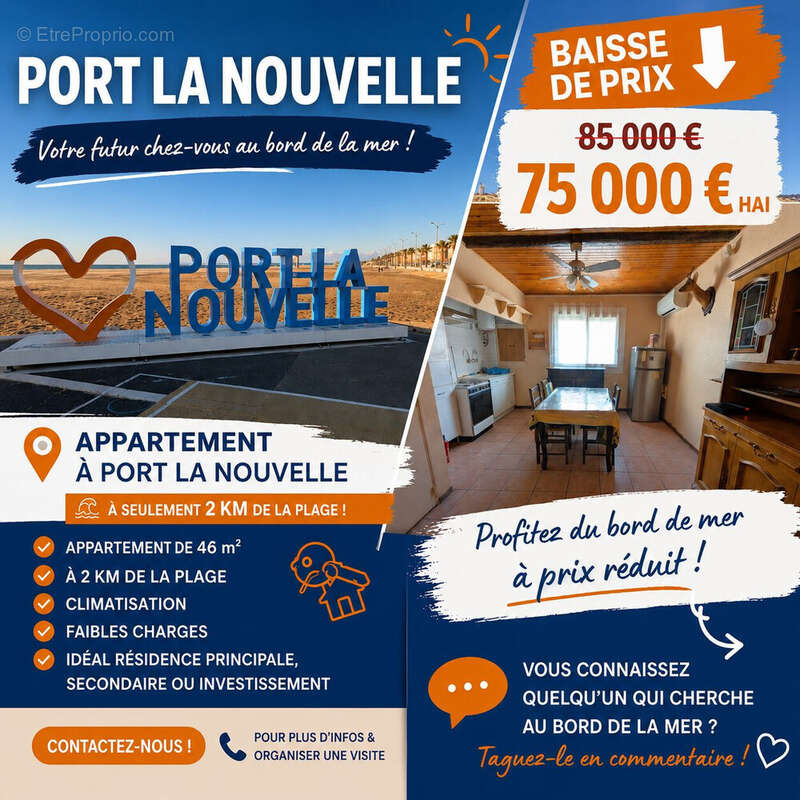 Appartement à PORT-LA-NOUVELLE