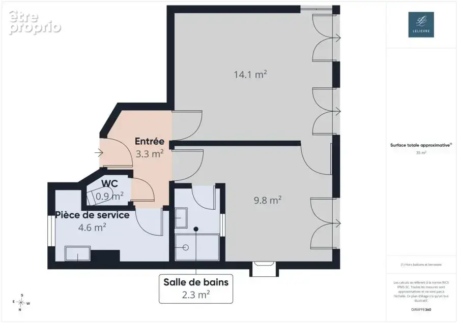 Appartement 2 pièces 34 m² à vendre à Paris-18e (75018) - photo 8