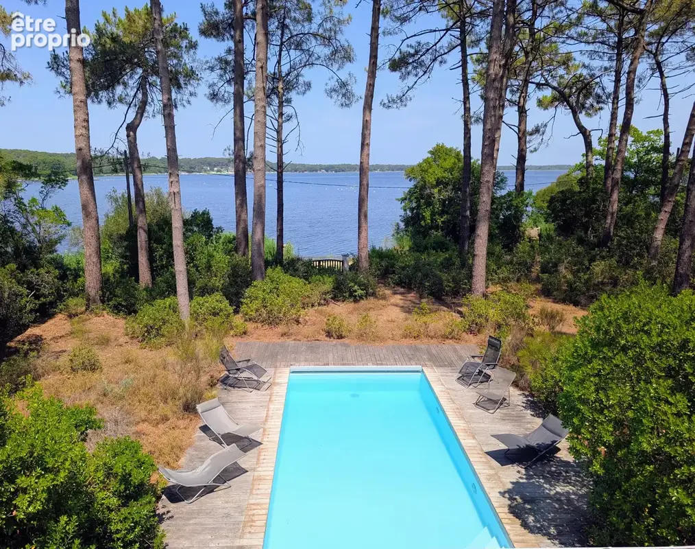 maison et terrain de 3000 m2 face au lac première ligne Lacanau - photo 2