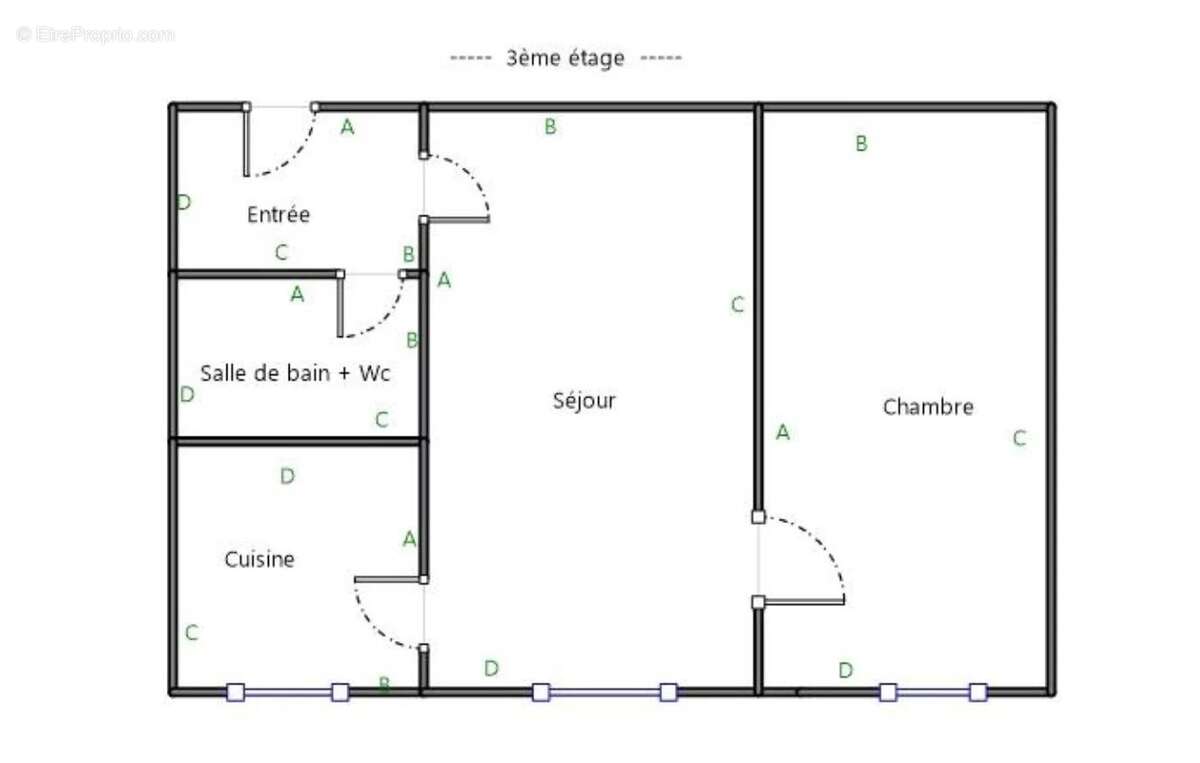 Appartement loué 2 pièces 37 m2 Paris 13ᵉ – Rue Bobillot - photo 2