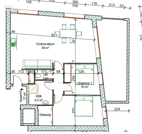 Appartement 2 chambres - photo 8