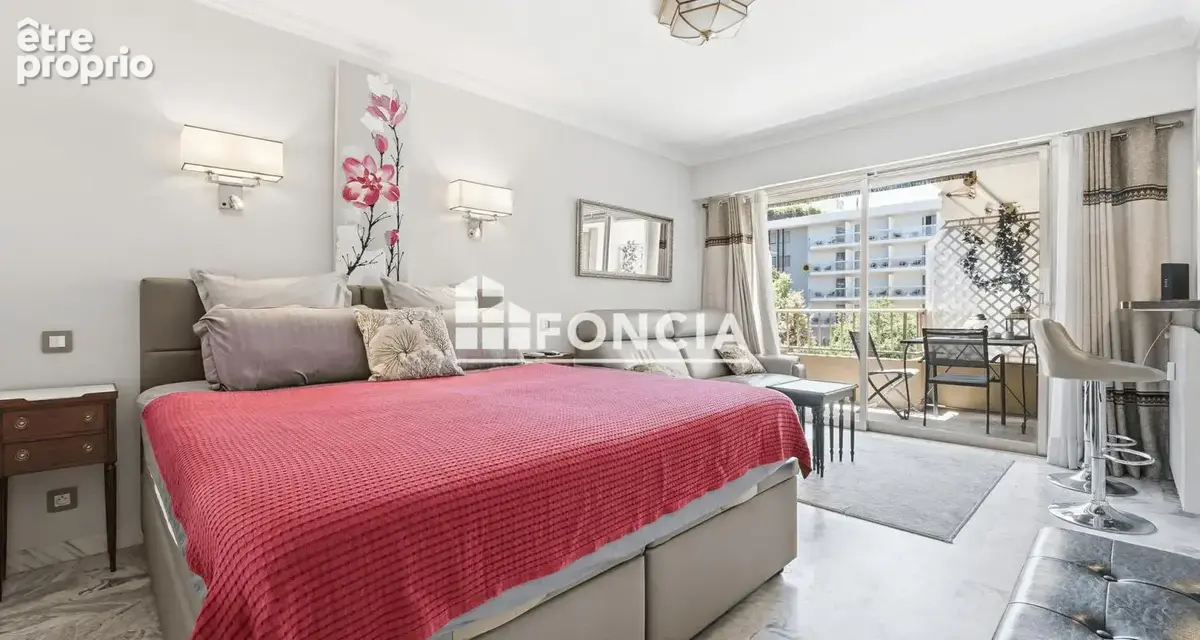 Prox carlton croisette studio 27m2 renové meublé+balcon+cave au calme - photo 8