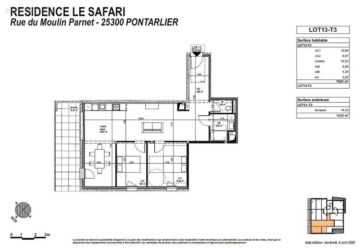 Appartement à PONTARLIER