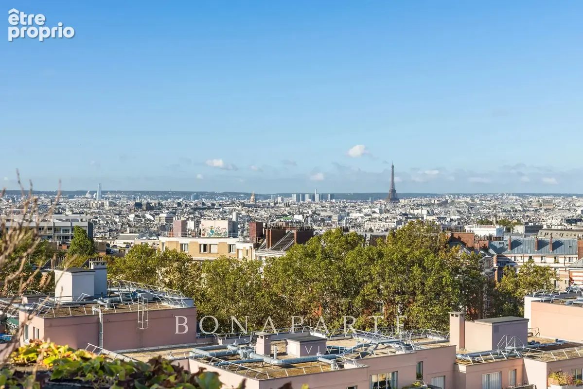 Paris 19 - Butte Bergeyre - Dernier étage - Rare duplex de 89m2 avec terrasse panoramique de 50m2 - photo 5