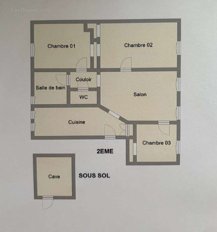 Appartement Type 4 quartier Maladière Drapeau - photo 8
