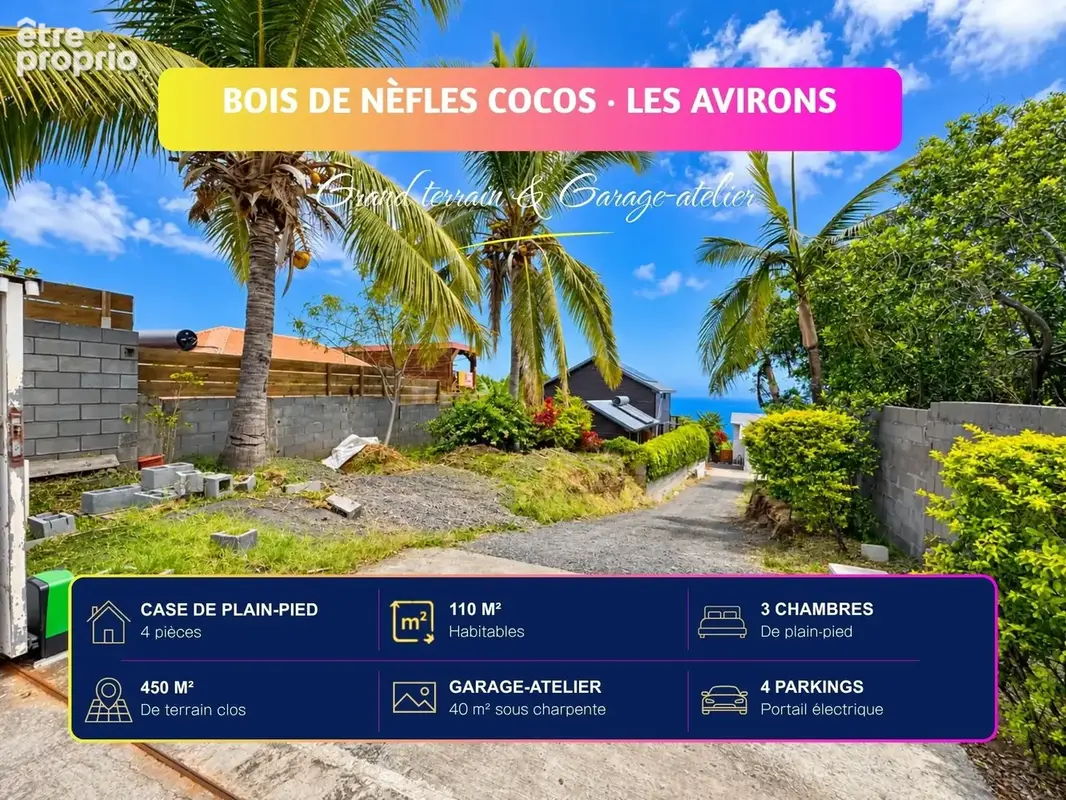 Maison 4 pièces 110 m² à vendre à Les Avirons (97425) - photo 2