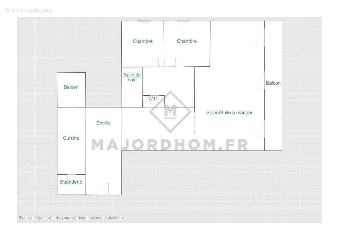 Appartement à MARSEILLE-6E