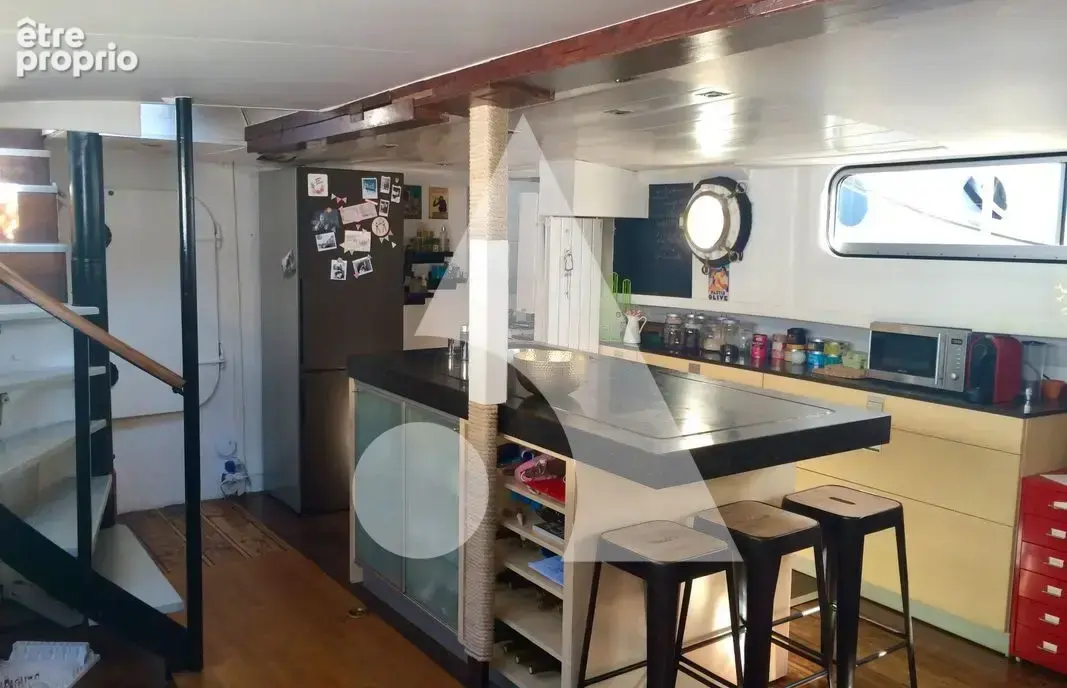 Péniche navigante 80 m² - Terrasse 60 m² - Port privé Asnières - photo 8