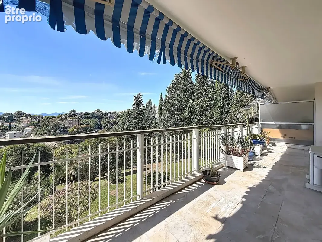 Cannes haut stanislas  3 pièces 80 m²  terrasse 17m2 sud ouest ? vue mer - photo 2