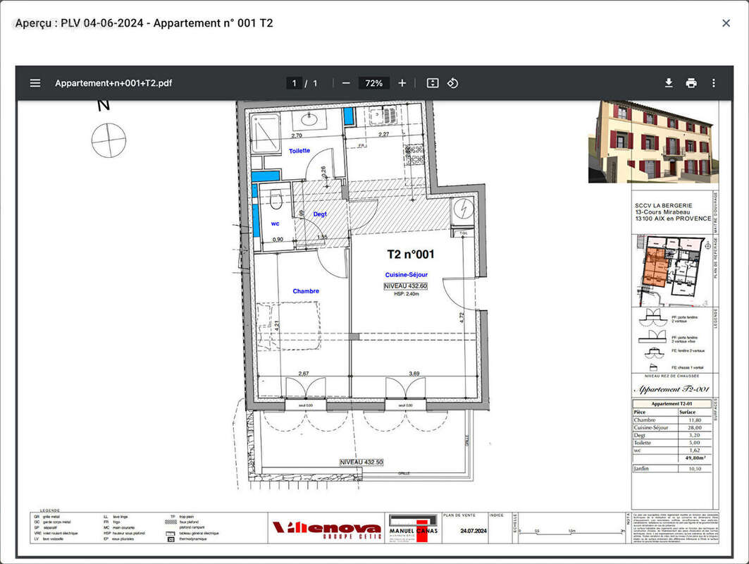 Appartement à VAUVENARGUES