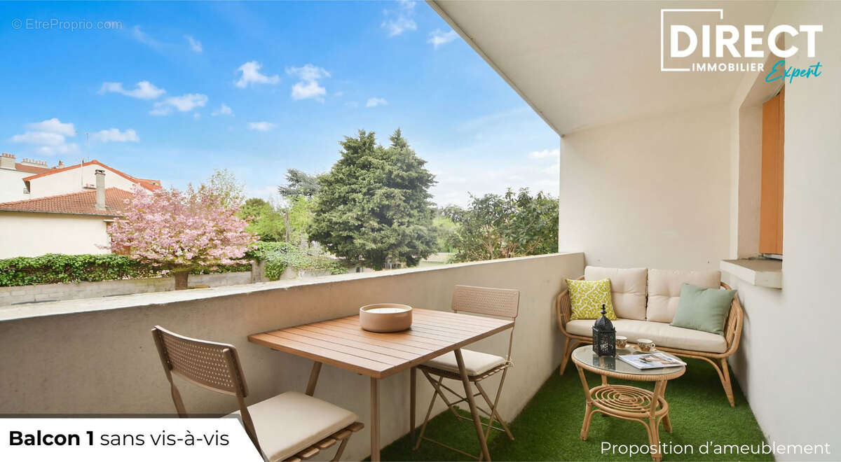Quartier des fleurs - 2p traversant 46m2 + 2 balcons - 3min de la gare - photo 5