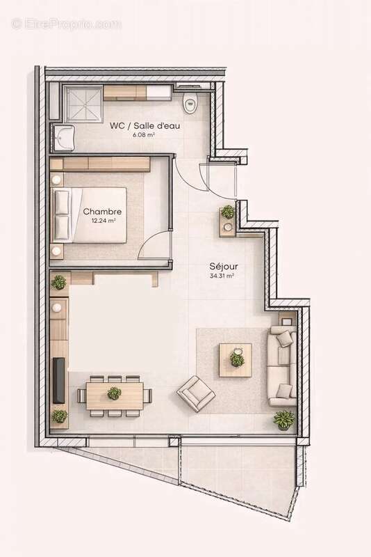 Appartement à CAMIERS