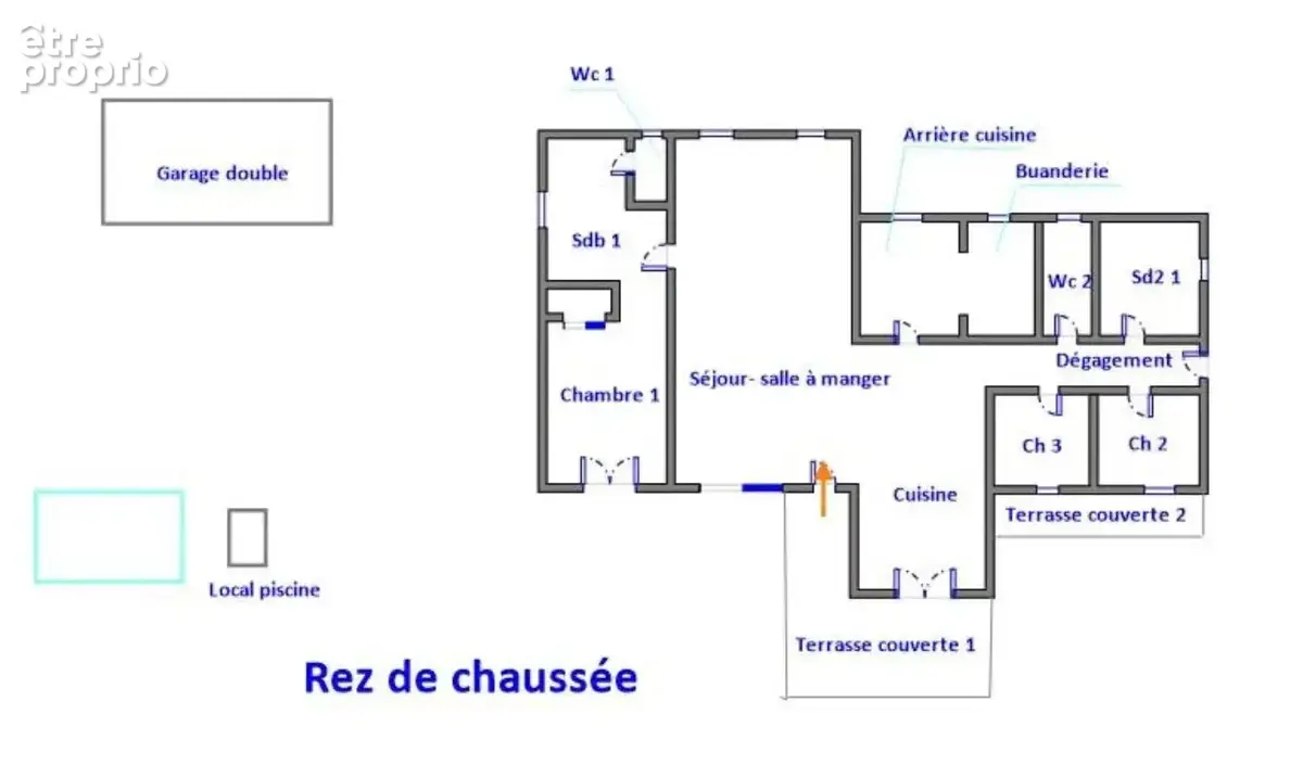 Villa de plain pied avec piscine et vue dégagée - photo 28