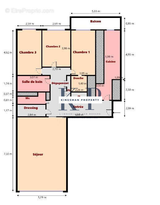 Appartement à PARIS-20E