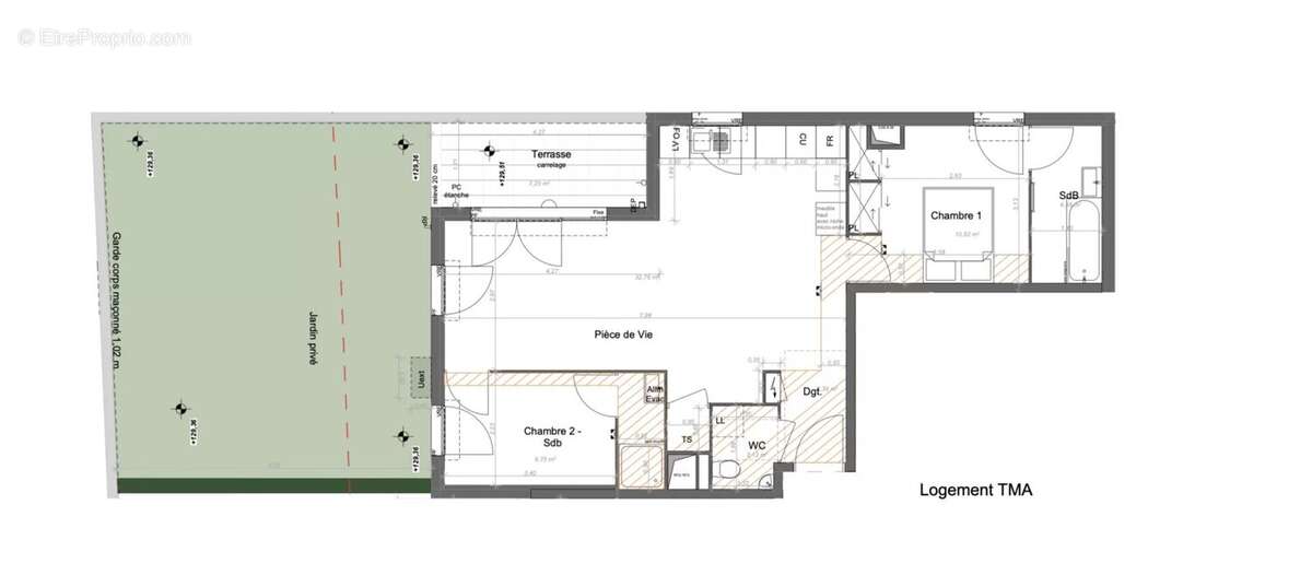 Appartement de 3 pieces rdj mouans-sartoux - photo 3
