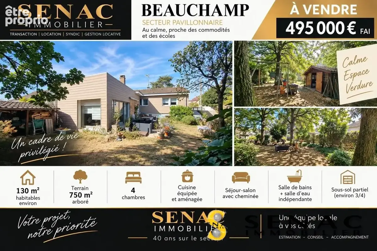 Photo Maison à Beauchamp au prix de 495 000€