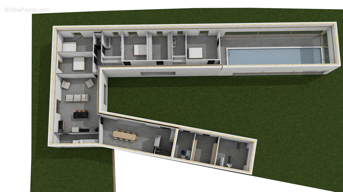 BAGNOL-SUR-CEZE Splendide villa ultra moderne de plain-pied de 258 m2 avec piscine intérieure et garage - photo 9