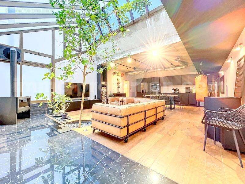 Maison_Mitoyenne_Annemasse_grand_espace_Toit_cathedrale_proche_ecole_genève_frontière_suisse_ceva_bus_commerces_lumineux_calme_sejour_ - Maison à AMBILLY