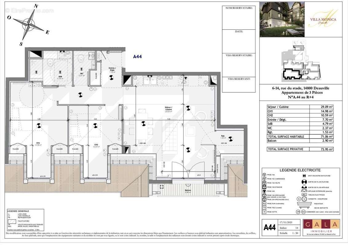 Appartement à DEAUVILLE