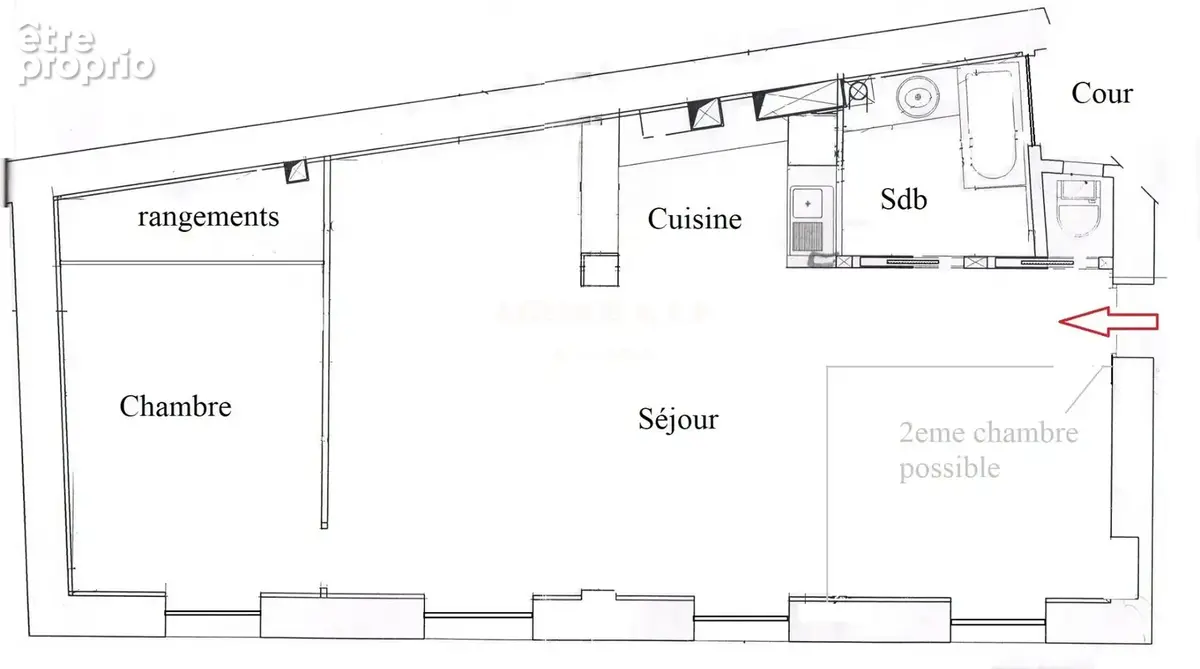 2/3 pièces 70m2 grand séjour ! - photo 9