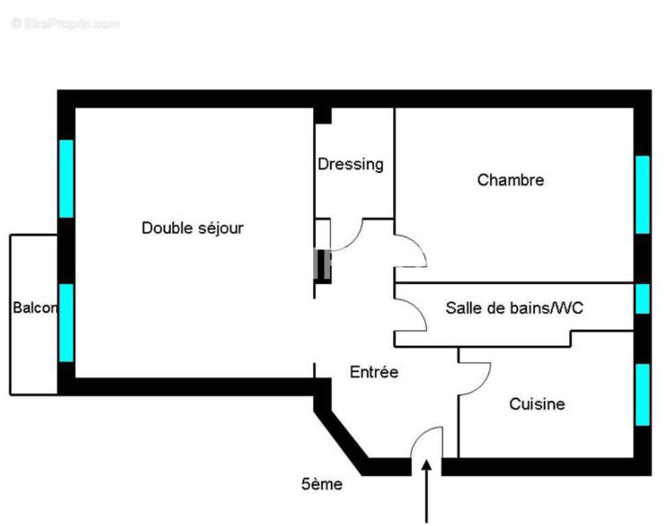 Etage eleve - traversant - balcon - vue degagee - profession liberale - photo 7