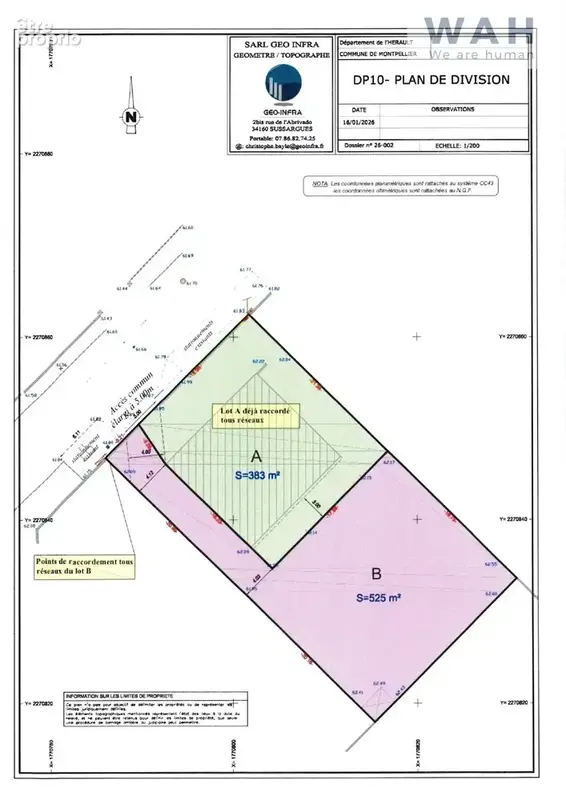 Vente terrain constructible 525m2 - montpellier - aiguelongu - photo 3