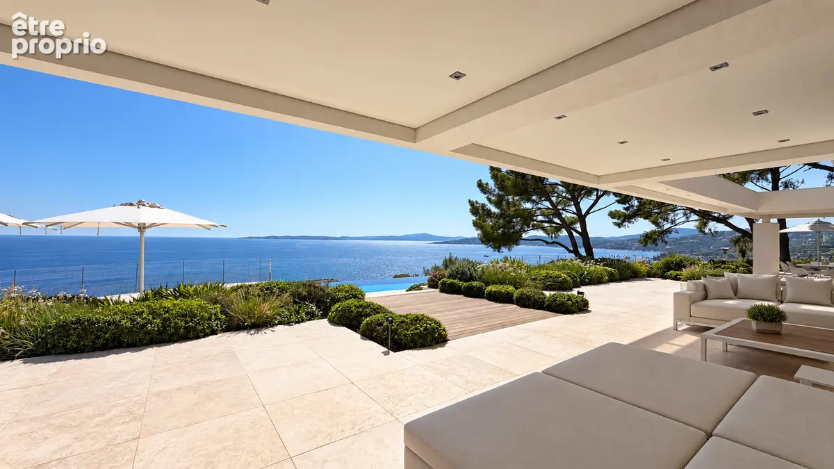 Vue mer panoramique golfe de st tropez propriete exceptionnelle 6 chambres piscine tout a pied - photo 15