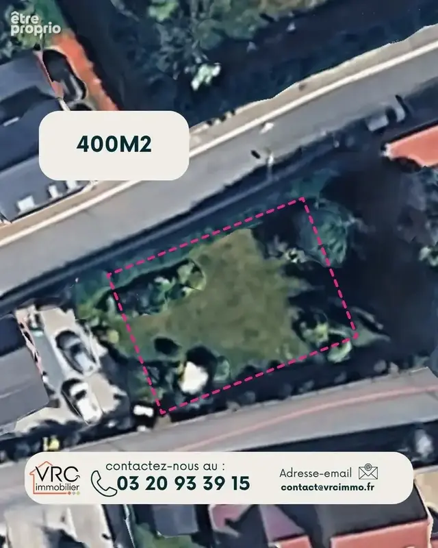 Camphin-en-Pévèle - Terrain constructible de 400m2 - photo 2