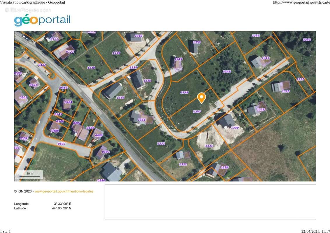 Terrain à VALLERAUGUE
