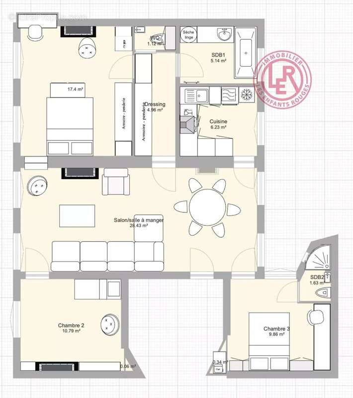 Appartement à PARIS-3E