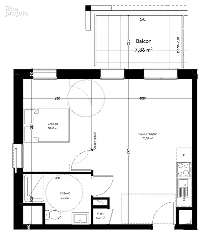 Appartement 2 pièces 39 m² à vendre à Pleneuf-Val-Andre (22370) - photo 7