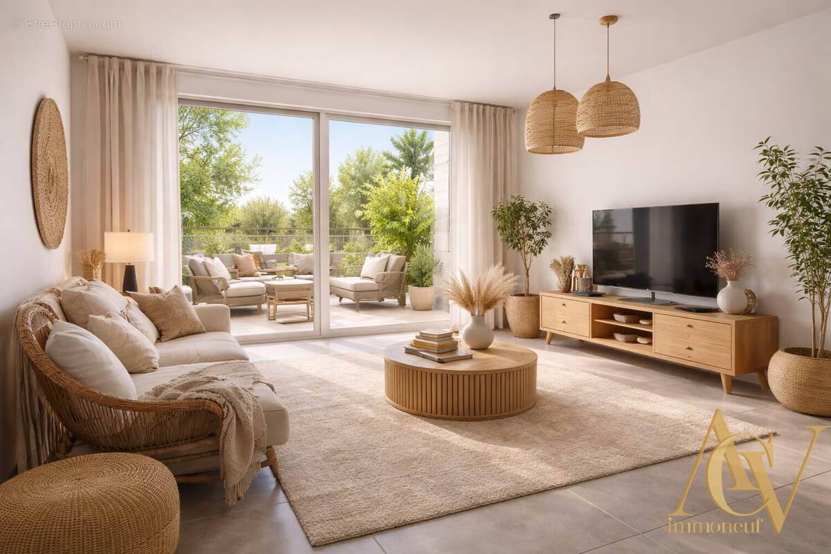 Magnifique 3 Pièces avec grand jardin 1 - Appartement à CHATEAUNEUF-GRASSE
