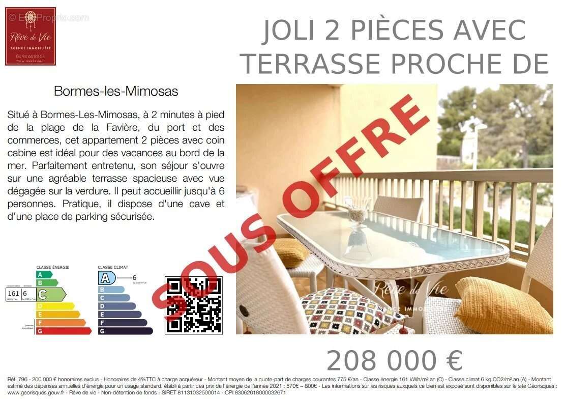 Appartement à BORMES-LES-MIMOSAS