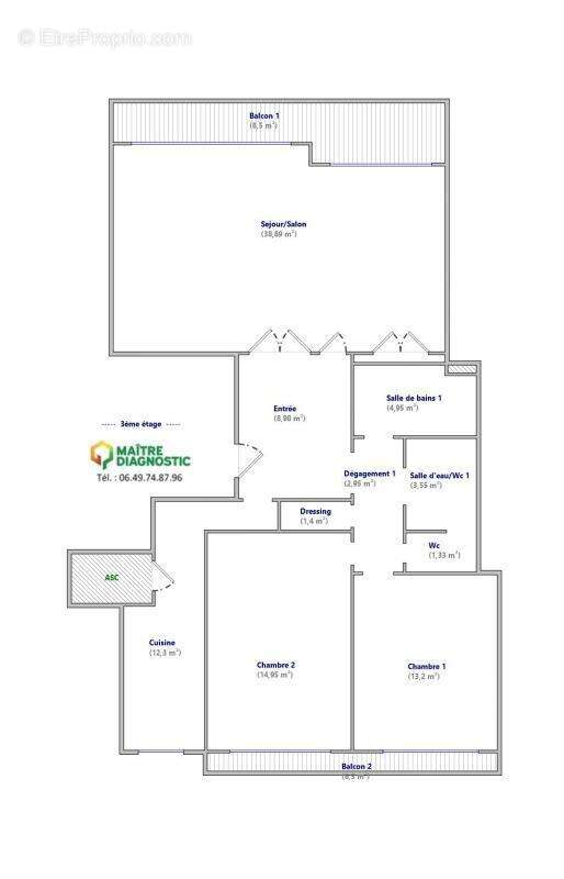 Appartement à PARIS-16E