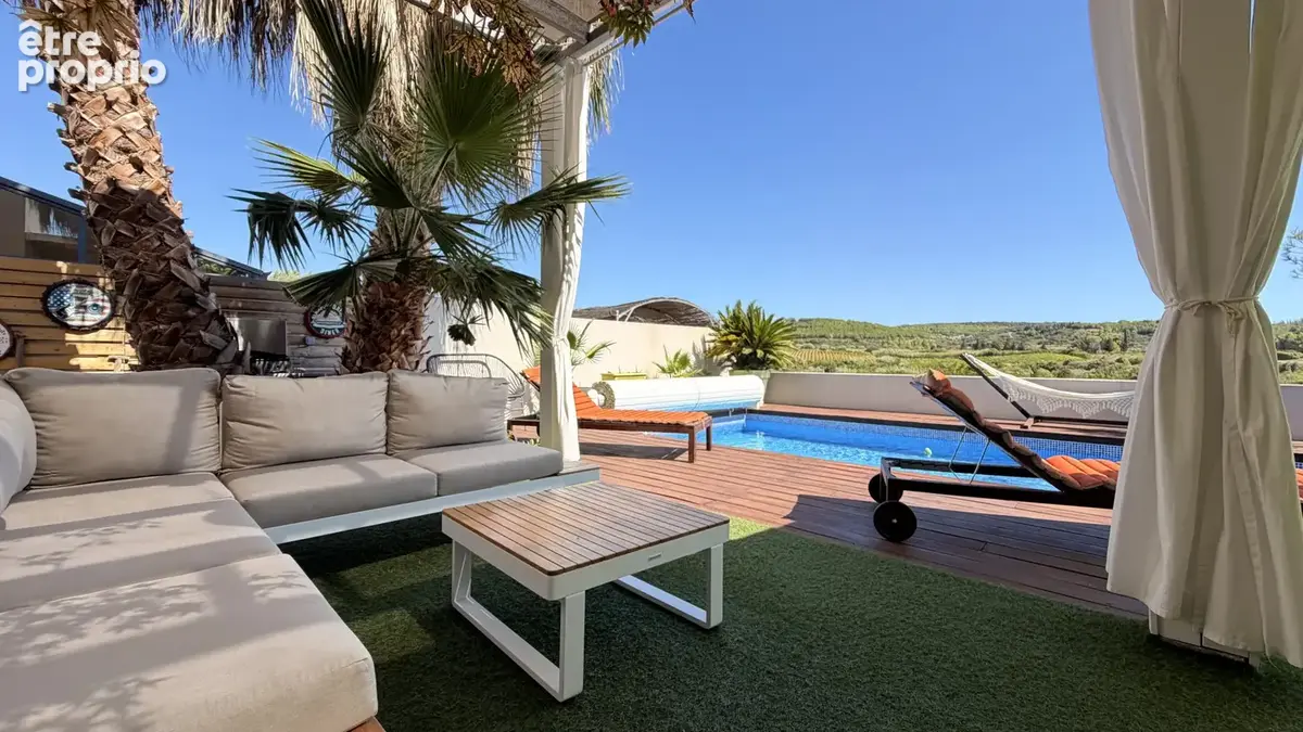 Villa coup de coeur , vue panoramique sur les vignes de Villeveyrac - photo 2