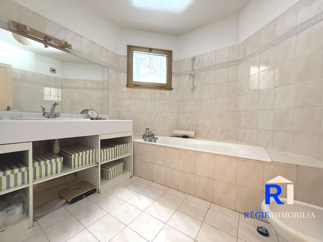 Salle de bain avec éclairage naturel - Appartement à GRENOBLE