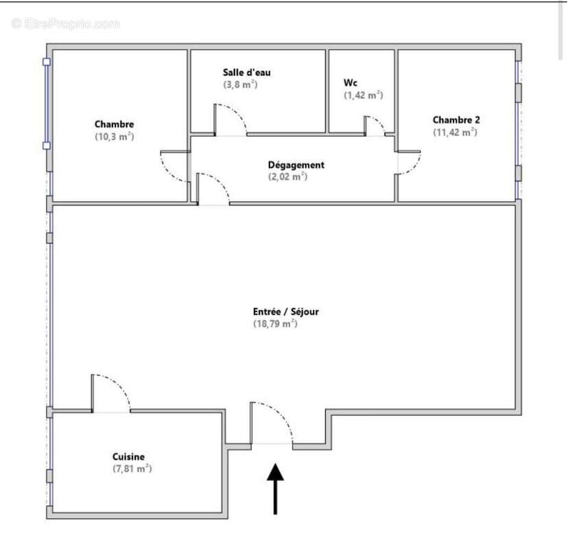 Appartement 55 m² à Stains  - photo 5