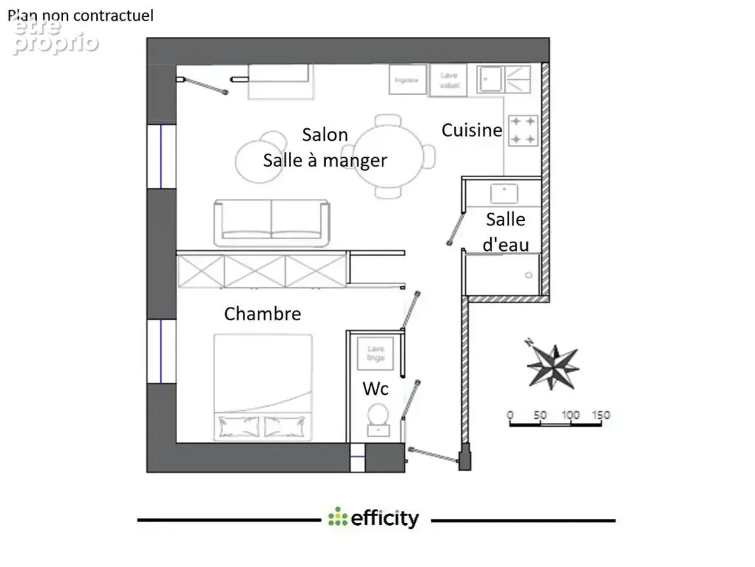 Appartement rénové - photo 5