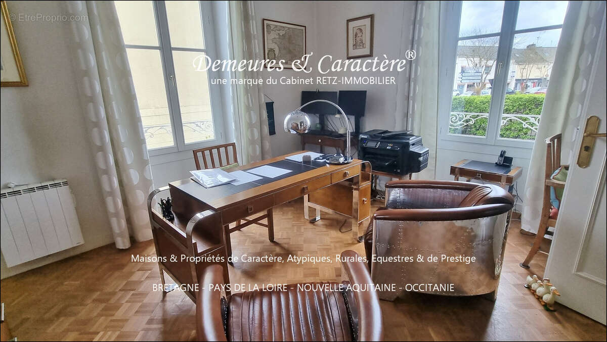 Grande demeure bourgeoise centre bourg, dépendances, accès rivière - photo 17