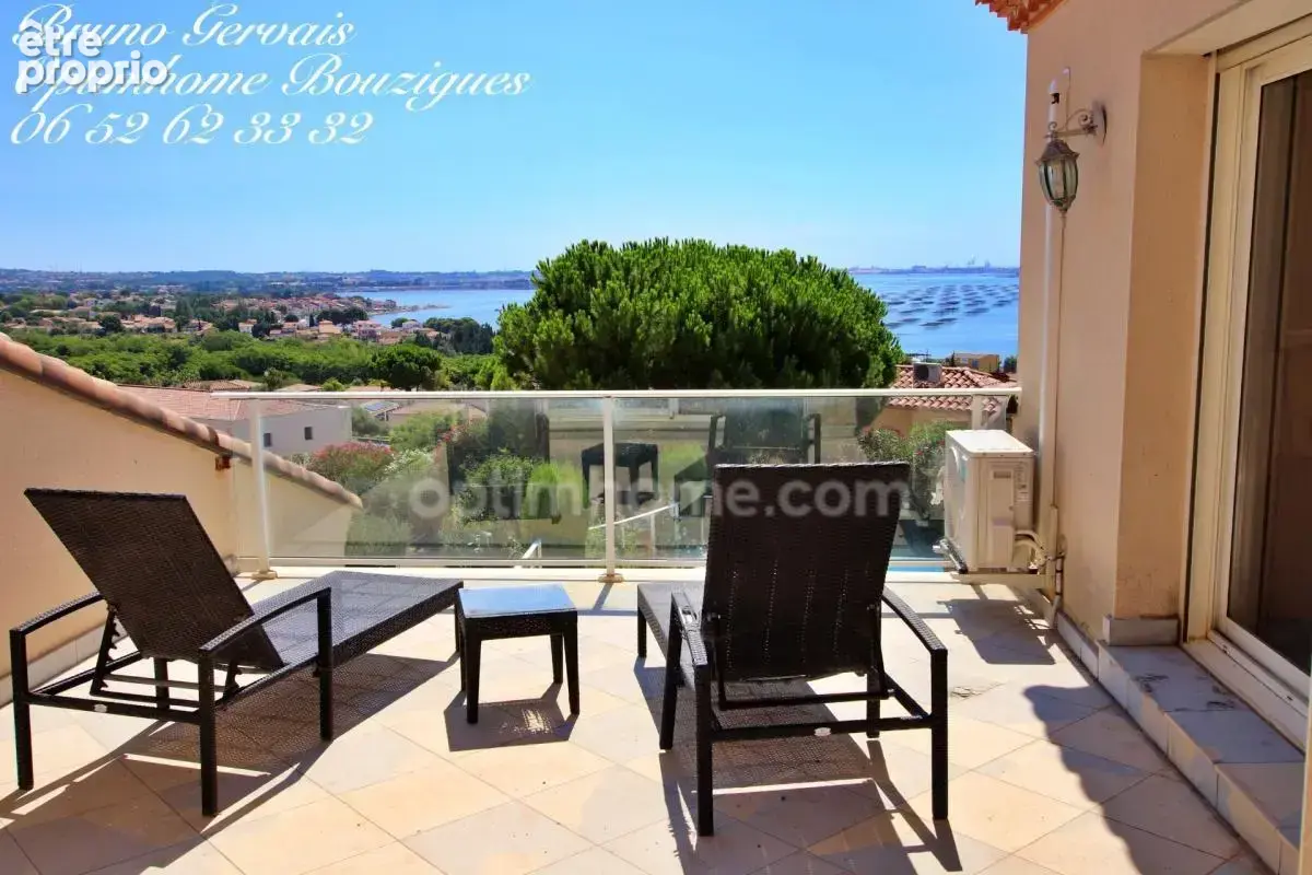BOUZIGUES – Villa 250 m², vue étang, piscine à débordement, appartement indépendant - photo 19